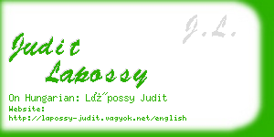 judit lapossy business card